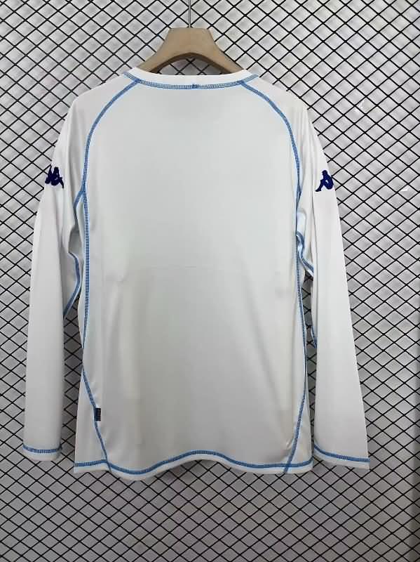 AJ Auxerre Soccer Jersey Home Long Sleeve Retro Replica 2003/04