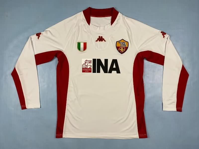 AS Roma Soccer Jersey Away Long Retro Replica 2001/02