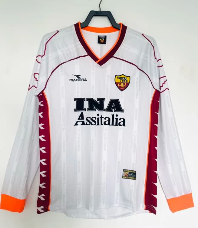AAA Quality AS Roma 1999/00 Away Retro Long Sleeve Soccer Jersey AAA Quality AS Roma 1999/00 Away Retro Long Sleeve Soccer Jersey
