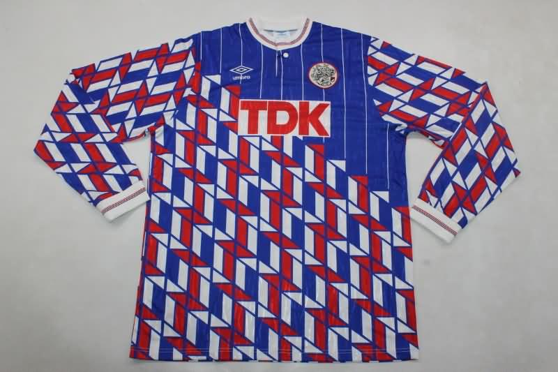 Ajax Soccer Jersey Away Long Sleeve Retro Replica 1989/90