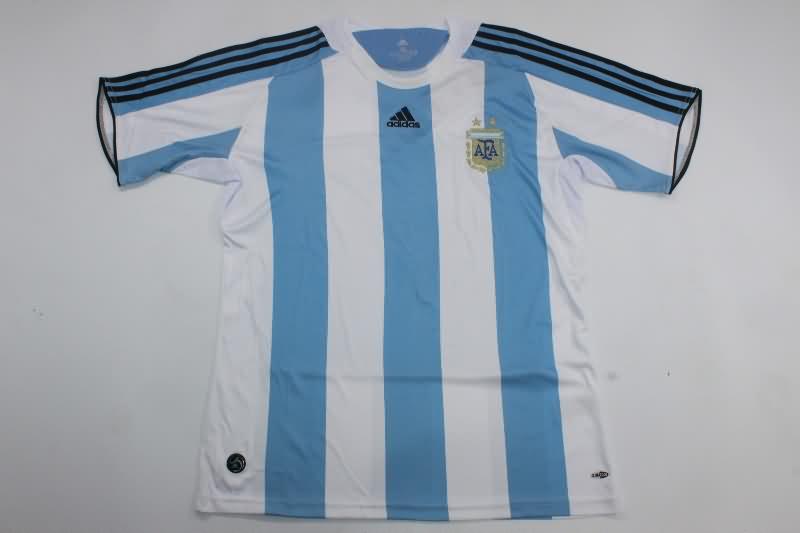 Argentina Soccer Jersey Home Retro Replica 2008/10