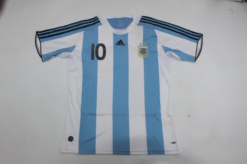 Argentina Soccer Jersey Home Retro Replica 2008/10