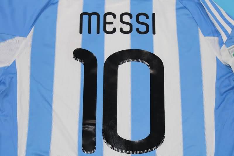 Argentina Soccer Jersey Home Retro Replica 2010