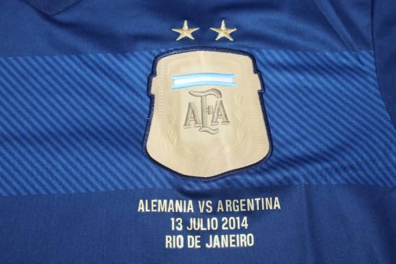 Argentina Soccer Jersey Away Long Sleeve Retro Replica 2014