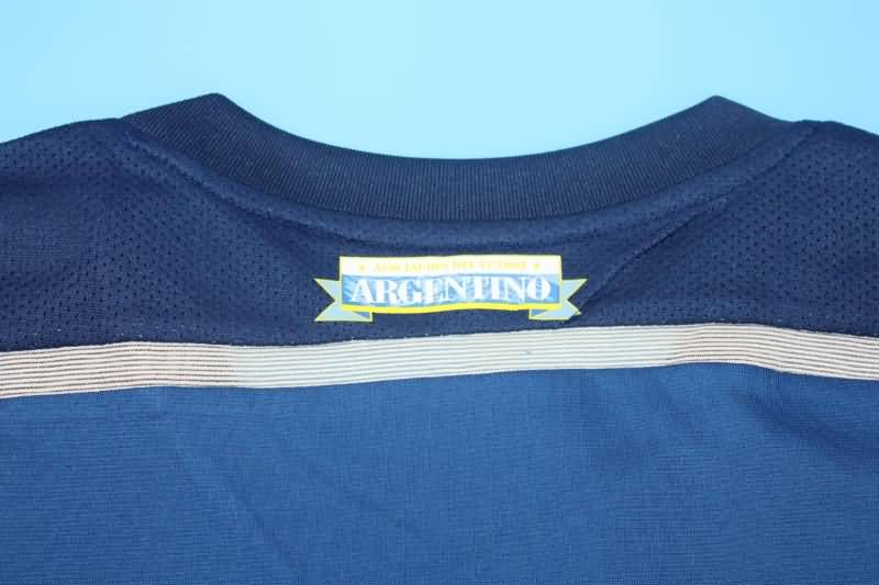 Argentina Soccer Jersey Away Long Sleeve Retro Replica 2014