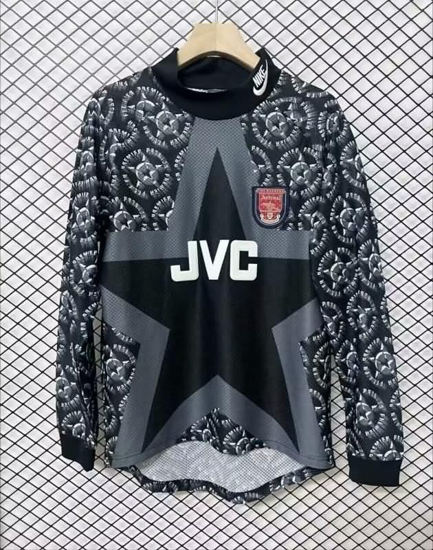 Arsenal Soccer Jersey GK Black Long Sleeve Retro Replica 1994/95