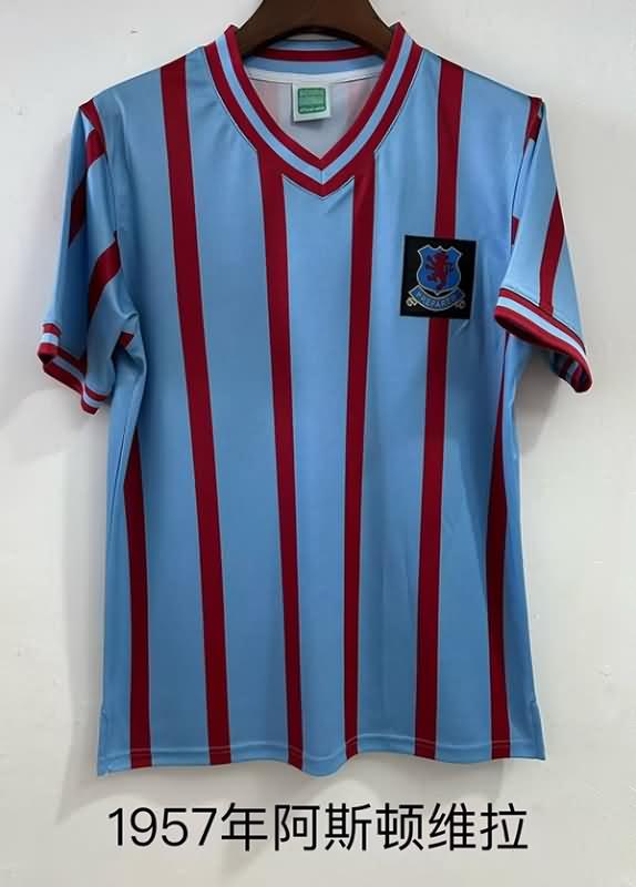 Aston Villa Soccer Jersey Away Retro Replica 1956/57