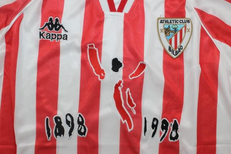 Athletic Bilbao Soccer Jersey Anniversary Home Retro Replica 100TH