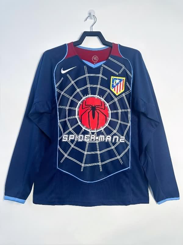 Atletico Madrid Soccer Jersey Away Long Sleeve Retro Replica 2004/05