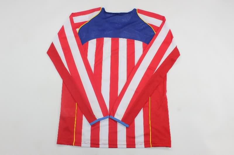 Atletico Madrid Soccer Jersey Home Long Sleeve Retro Replica 2004/05