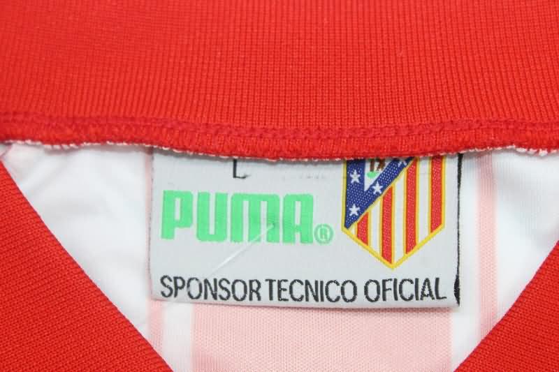 Atletico Madrid Soccer Jersey Home Long Sleeve Retro Replica 1994/95