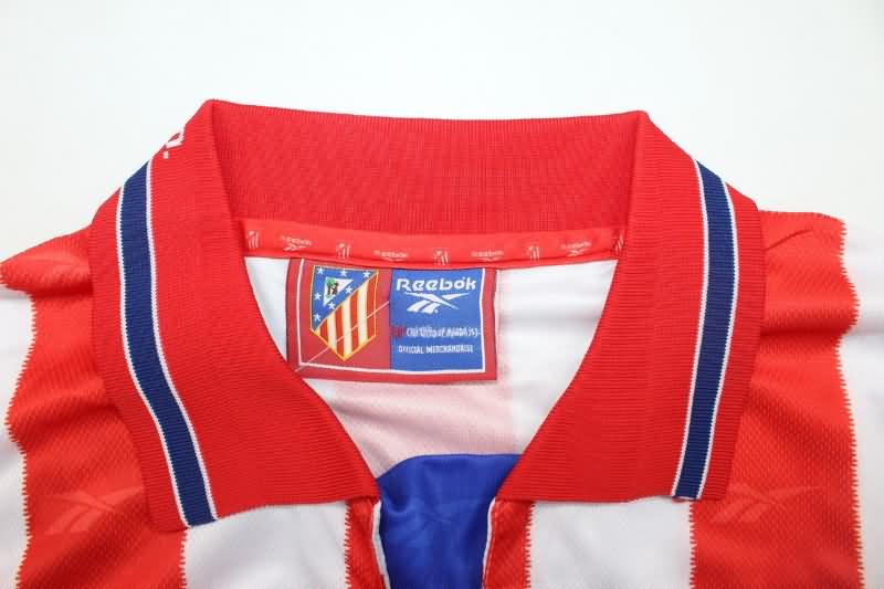 Atletico Madrid Soccer Jersey Home Retro Replica 1998/99