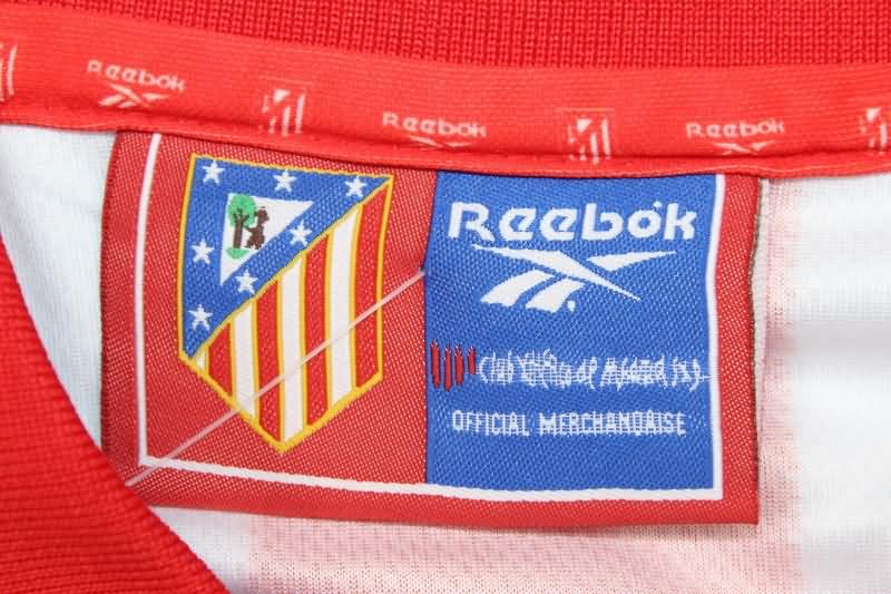 Atletico Madrid Soccer Jersey Home Retro Replica 1998/99