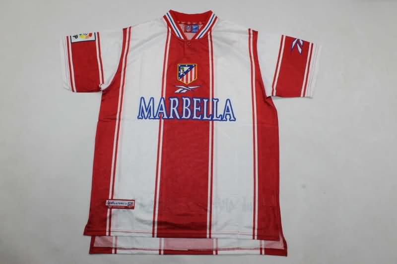 Atletico Madrid Soccer Jersey Home Retro Replica 1999/00