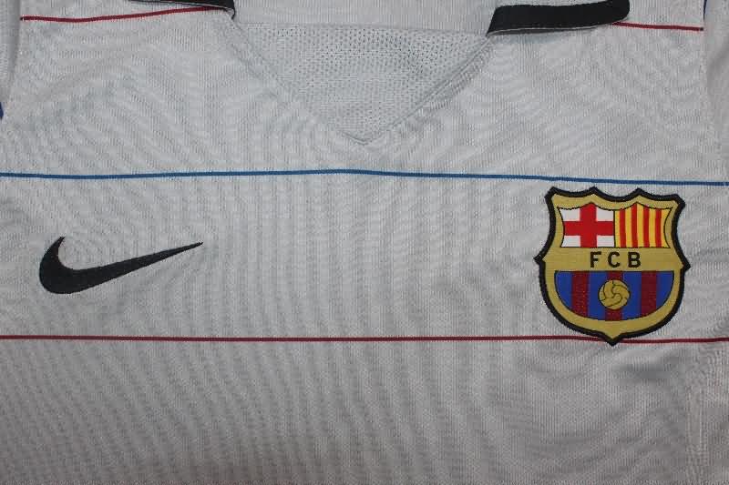 Barcelona Soccer Jersey Away Long Sleeve Retro Replica 2003/04