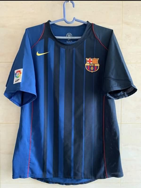 Barcelona Soccer Jersey Away Retro Replica 2004/05