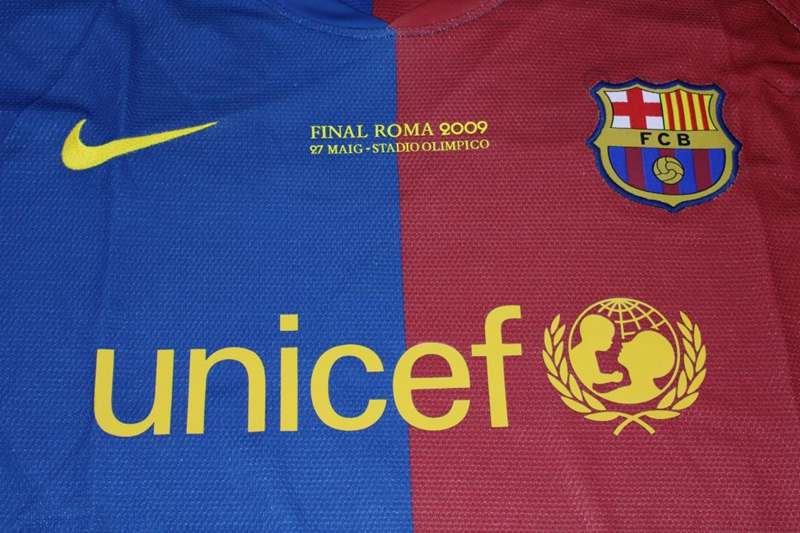 Barcelona Soccer Jersey Home Long Sleeve Retro Replica 2008/09