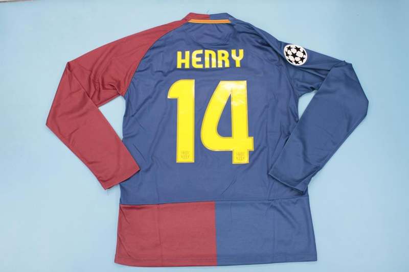 Barcelona Soccer Jersey Home Long Sleeve Retro Replica 2008/09