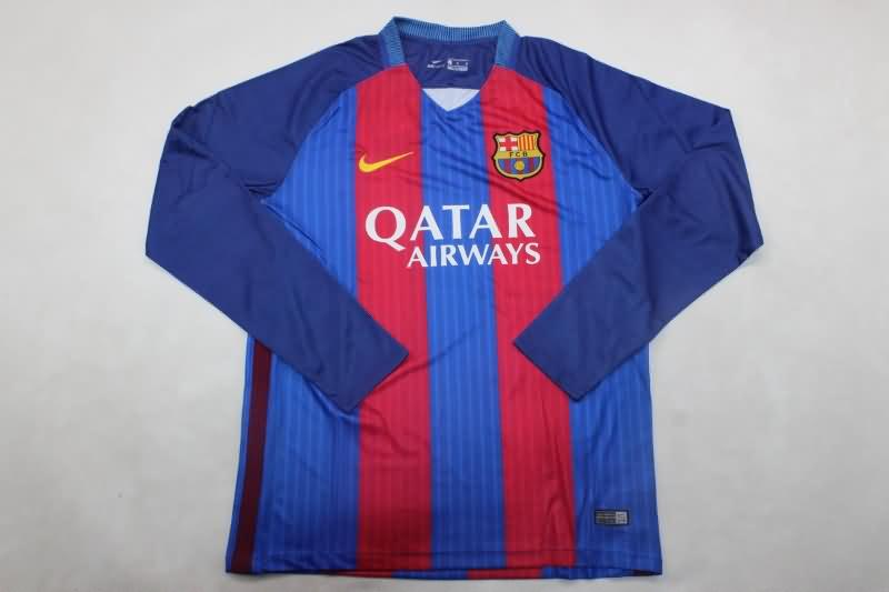 Barcelona Soccer Jersey Home Long Sleeve Retro Replica 2017/18