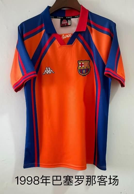 Barcelona Soccer Jersey Away Retro Replica 1998