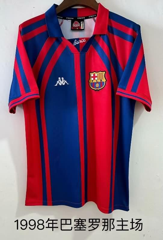 Barcelona Soccer Jersey Home Retro Replica 1998