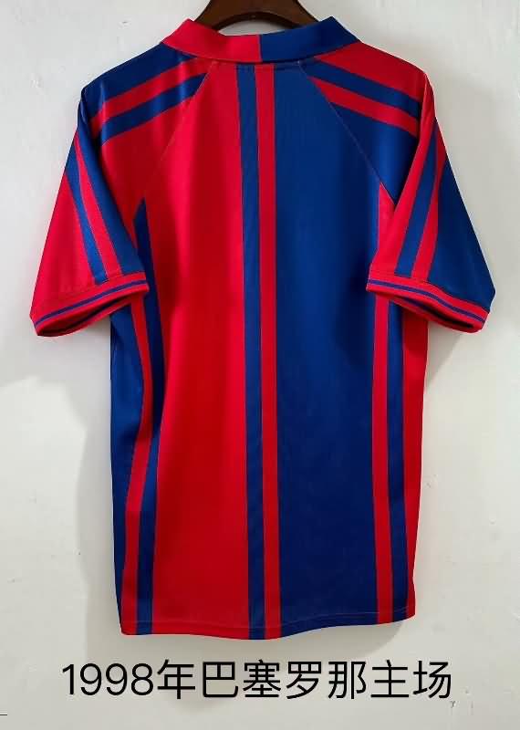 Barcelona Soccer Jersey Home Retro Replica 1998