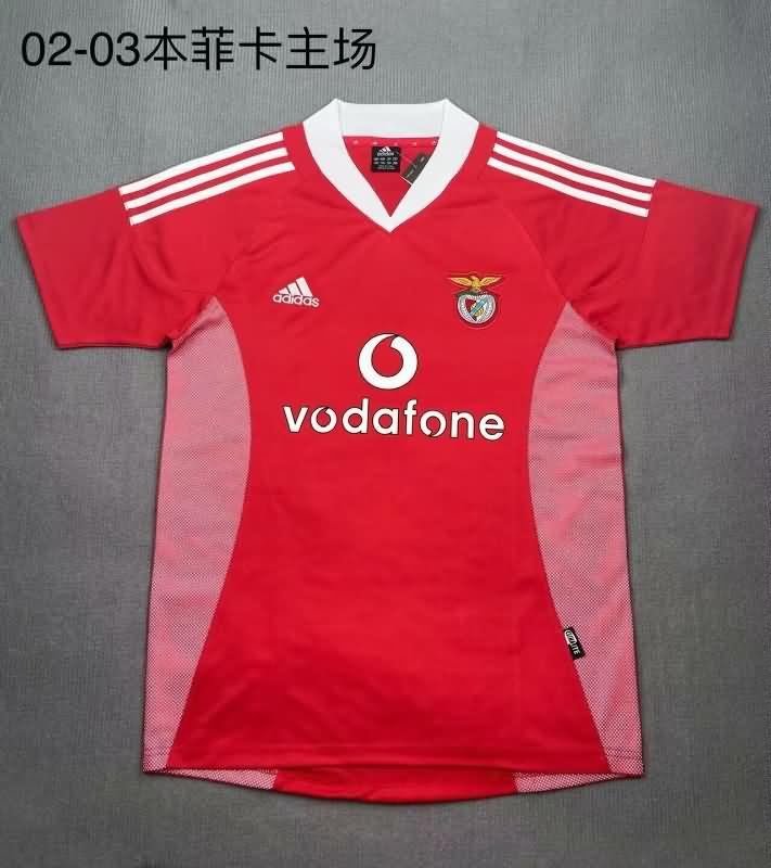 Benfica Soccer Jersey Home Retro Replica 2002/03