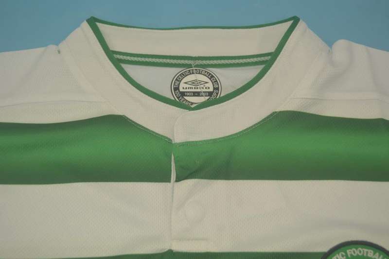 Celtic Soccer Jersey Home Retro Replica 2003/04