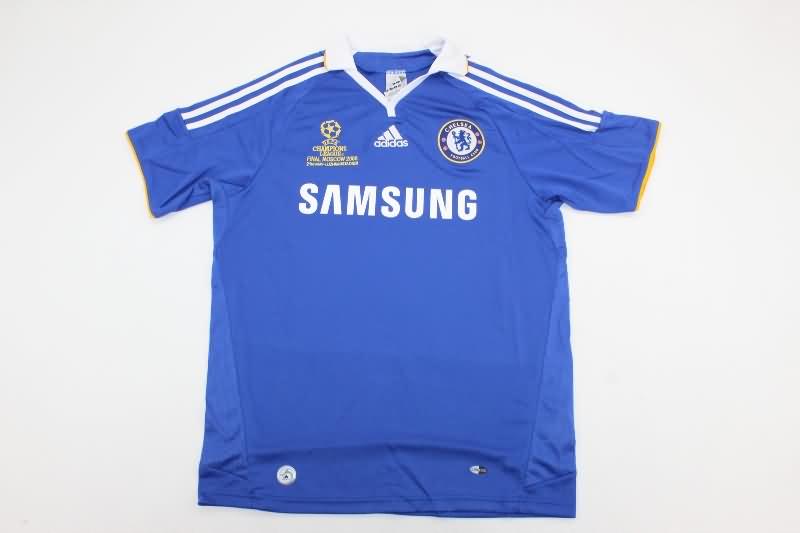 Chelsea Soccer Jersey Home Final Retro Replica 2008/09