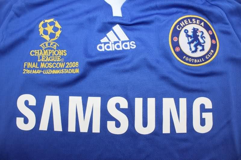 Chelsea Soccer Jersey Home Final Retro Replica 2008/09