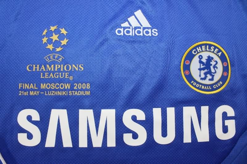 Chelsea Soccer Jersey Home Final Long Retro Replica 2008/09