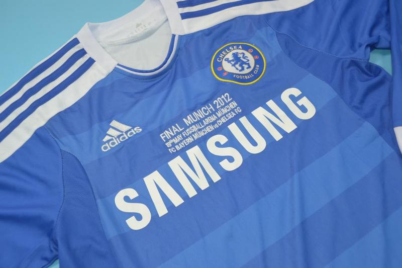 Chelsea Soccer Jersey Home UCL Final Retro L/S Replica 11/12