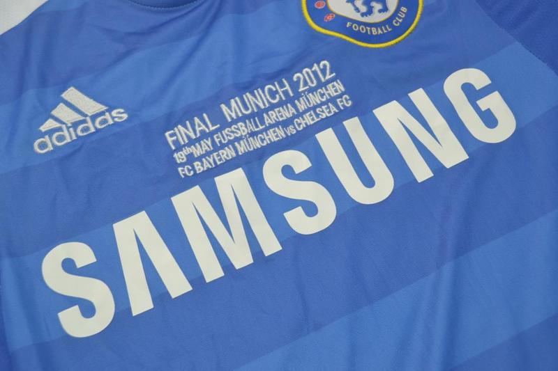 Chelsea Soccer Jersey Home UCL Final Retro L/S Replica 11/12