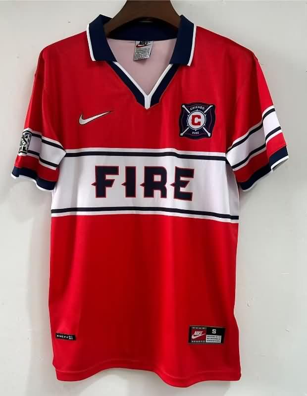 Chicago Fire Soccer Jersey Home Retro Replica 1998