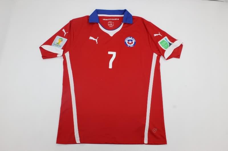 Chile Soccer Jersey Home Retro Replica 2014