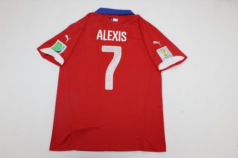 Chile Soccer Jersey Home Retro Replica 2014