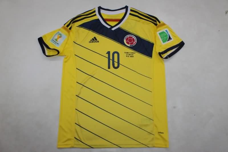 Colombia Soccer Jersey Home Retro Replica 2014