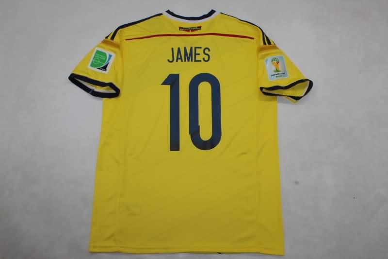 Colombia Soccer Jersey Home Retro Replica 2014