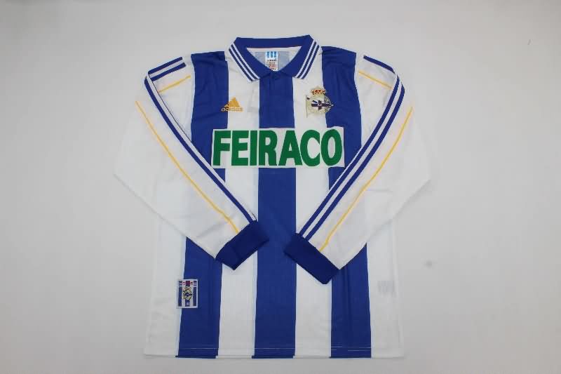 AAA Quality Deportivo La Coruna 1999/00 Home Long Sleeve Retro Soccer Jersey AAA Quality Deportivo La Coruna 1999/00 Home Long Sleeve Retro Soccer Jersey