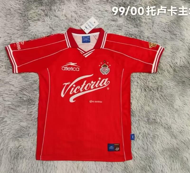 Deportivo Toluca Soccer Jersey Home Retro Replica 1999/00