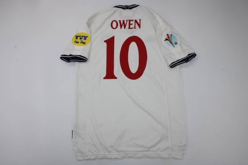 England Soccer Jersey Home Retro Replica 2000