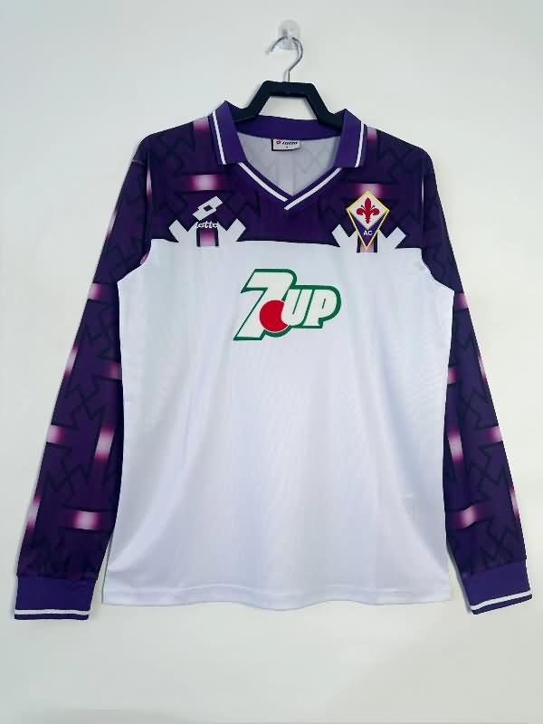 Fiorentina Soccer Jersey Away Long Sleeve Retro Replica 1992/93