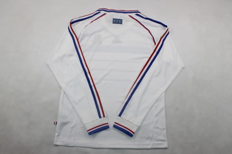 France Soccer Jersey Away Long Sleeve Retro Replica 1998