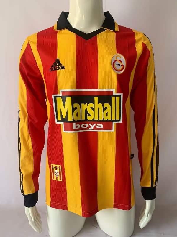 AAA Quality Galatasaray 1999/00 Home Long Sleeve Retro Soccer Jersey