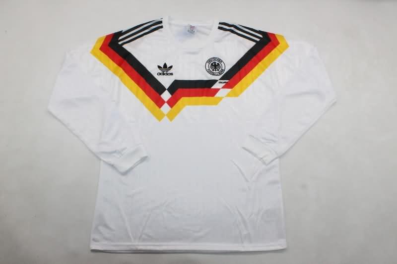 Germany Soccer Jersey EURO Home Long Sleeve Retro Replica 1990