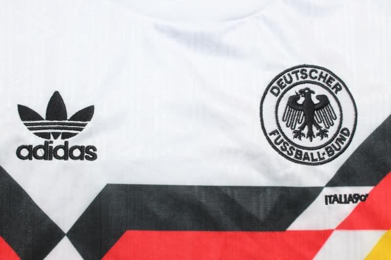 Germany Soccer Jersey EURO Home Long Sleeve Retro Replica 1990