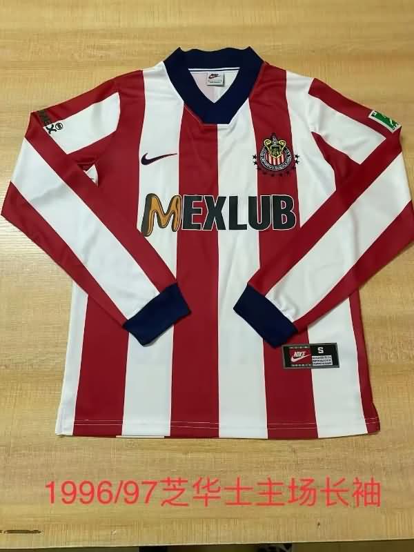 Guadalajara Soccer Jersey Home Long Sleeve Retro Replica 1996/97