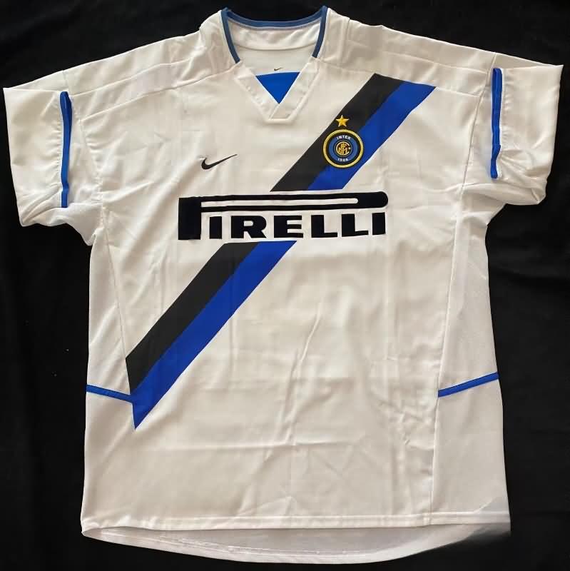 Inter Milan Soccer Jersey Away Retro Replica 2002/03