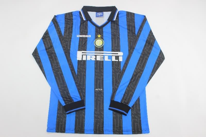 Inter Milan Soccer Jersey Home Long Sleeve Retro Replica 1997/98