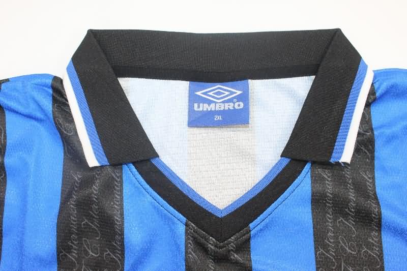 Inter Milan Soccer Jersey Home Long Sleeve Retro Replica 1997/98